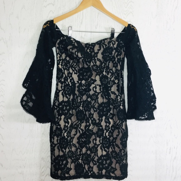 Lulus Lace Off-the-Shoulder Bodycon Dress - Picture 7 of 7
